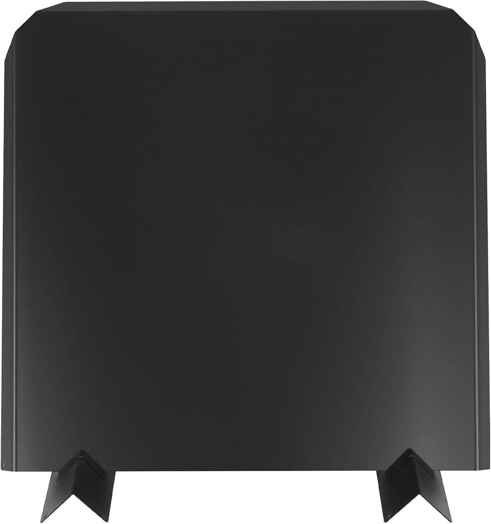 Firebacks for Fireplace-20 x 20" Stainless Steel Fireback with Feet, 1 pack
