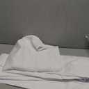 Simplebrand Ava Pure White Curtains for Bedroom 84 Inch Length 2 Panels Set, Light Filtering Window Treatment, Light Filtering Curtain Drapes, Soft Casual Rod Pocket Privacy Curtains, W40 x L84 Inch