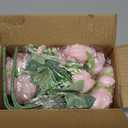 Mkono Peonies Artificial Flowers, Small Silk Flowers for Home Decor Indoor Fake Bouquet Faux Floral Arrangements Dining Table Centerpieces for Kitchen Bridal Wedding Party Decor Pink