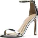 perixir Strappy Heels for Women High Stiletto Heels Sexy Prom Dressy Sandals Ankle Strap Heels Dainty Rope Stiletto Heel (7.5)
