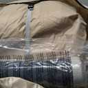 Inflatable Tent with Skylight & Stove Jack,Blow Up Tents, Hot Tent, Off White, 4-6P