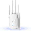 ROQRL 2026 WiFi Extender AC1200 Dual Band 5GHz/2.4GHz Signal Booster Up to 15,999 Sq.ft, 3-in-1 Wireless Repeater Router Amplifier for Home with Ethernet Port