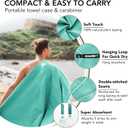 4Monster Quick Dry Travel Towel with Case & Carabiner Super Absorbent Microfiber Gym & Camping Towel. Compact, Lightweight, Fast Drying for Beach, Swimming, Hiking, Backpacking