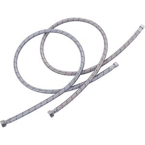 48-Inch Faucet Supply Lines: Braided Stainless Steel Flexible Faucet Hose Connector - 3/8" Compression x 1/2" FIP Water Supply Lines for Kitchen Bathroom Sink Hose Extension 2pcs