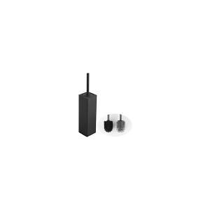 BVL Toilet Brush and Holder Set Black Freestanding for Bathroom