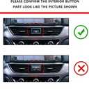 20 Pcs Carbon Fiber Interior Kit, Gear Shift Panel Cover AC Air Vent Cover Side Door Panel Strip Cover Steering Wheel Cover Compatible with Honda Accord 10th Gen 2018-2022