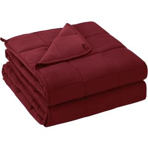  Weighted Blanket for Adults (20 Lbs, 60”X 80”, Red) Heavy Thick Bed Blanket Queen/Full Size for Sleeping Perfect for 190-210 Lbs, Cozy Gifts for Women, Machine Washable
