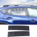 Aunginsy Aluminum Rear Side Window Louvers Air Vent Cover Compatible with Subaru Crosstrek 2024-2026, Rear Side Window Louvers Sun Shade Cover Wind Vent Air Deflector Decoration Exterior Accessories
