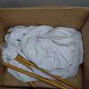 Breling 4 Pieces Sublimation Blank Bath Towel Microfiber Polyester Thick Towel Absorbent White Towel for Sublimation DIY Home Bathroom Beach, 60 x 27 Inch