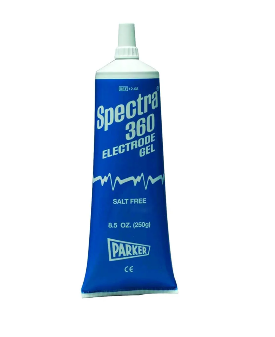 Spectra 360 Premium Electrode Gel for ECG, TENS, Monitoring, Pediatrics Soothing Gel Anti-Irritation 8.5 oz Tube - Each, Pack of 5
