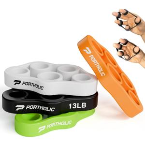 4 Pack Hand Exerciser Grip Strengthener, Finger Stretcher Hand Grip Resistance Bands Hand Strengthener Hand Strengthening Forearm Exerciser for Arthritis