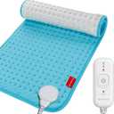 Comfytemp Heating Pad for Back Pain & Cramps Relief, FSA HSA Eligible Electric Large Heat Pad, 2H Auto Off, Birthday Gifts for Women Men Mom Dad, Heated Pad for Neck Shoulder, Washable, 12"x24", Blue