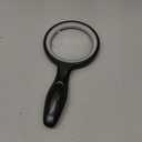 Magnifying Glass with Light Large 5" Lens, Handheld Illuminated Lighted Magnifier 24LED 1UV Light for Seniors, Reading, Coins, Jewelry, Close Work (Black)