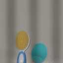 Baby Hair Brush &Silicone Baby Cradle Cap Brush Set, for Newborns & Toddlers-Natural Soft Goat Bristles-Ideal for Cradle Cap-Perfect Baby Registry Gift (Blue)