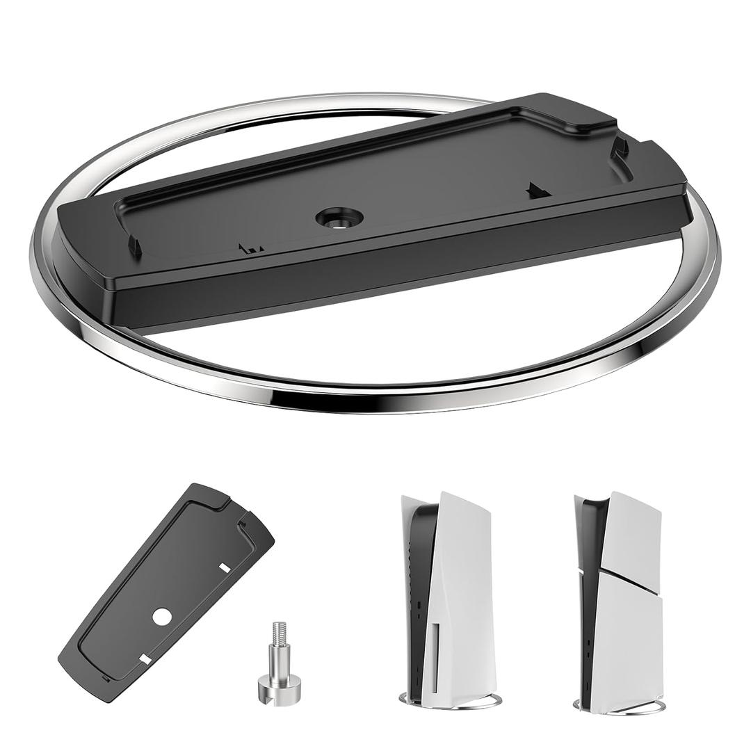 Vertical Stand for P5 Pro, Stable Stand for P5 Pro/Slim Console Disc and Digital, Easy-to-Install Accessories Compatible with P5, with a Nice Look, a Sturdy Screw