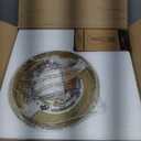 Gold Globe Semi Flush Mount Ceiling Light,Mid Century Modern Light Fixture Ceiling,Globe Ceiling Light for Hallway Living Room Kitchen Bedroom Storage Schoolhouse Laundry(Bulb Incl.)