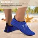 Water Shoes for Womens Mens Barefoot Aqua Yoga Socks for Pool Beach Surf Walking Water Park Boating Sports Water Shoes (7.5-8.5 Women/6-7 Men, Blue)