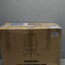 Drafting Chair Tall Office Chair Adjustable Swivel Rolling Mesh Height with Lumbar Support Arms Footrest Mid Back for Adults Standing Desk Drafting Stool (Black)