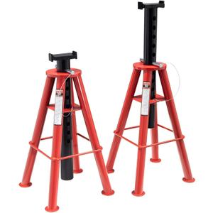 Sunex 1410 10-Ton, High Height, Pin Type, Jack Stands, Pair