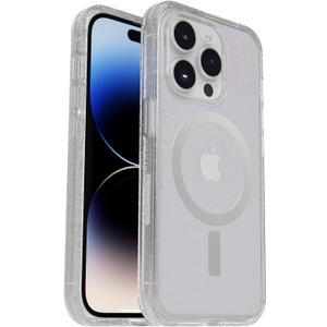 OtterBox Symmetry Series Series+ Antimicrobial Case with MagSafe for iPhone 14 Pro (ONLY) - Non-Retail Packaging - Stardust Clear/Glitter