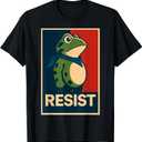 Resist Portland Frog Shirt I Stand with Frog Protest Tee T-Shirt Large