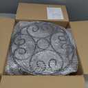 2 Pack Heavy Duty Iron Plant Stand, 11.8'' Diameter, 6'' Tall, Black, Powder Coated, Round, Sturdy & Stable, Indoor/Outdoor, No Assembly Required