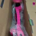 Lifemaster Mini 3-Wheel Kids Scooter with Multi-Color Wheel Lights  4-Height Adjustable Handlebar, Wide Anti-Slip Deck, Child Safety Certified, Boys & Girls Ages 2+ Supports Up to 110 lbs (Pink)