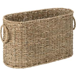 StorageWorks Toilet Paper Storage, Toilet Paper Storage Holder for 6 Regular Rolls, Wicker Basket for Bathroom, Natural Seagrass