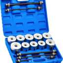 Orion Motor Tech Bushing Press Kit, 27pc Pull and Press Sleeve Kit for Most LCV HGV Engine Cars Vehicles, Universal Seal Bearing Bushing Removal Installation Tool Kit 5 Pulling Spindles with Nuts Case