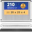 210 Replacement Air Filter MERV13 20x25x4 for Air Purifiers Model 1210, 1620, 2120, 2200, 2210, 2216, 3210, 4200, and 2200 with Upgrade Kit 1213 Pleated HVAC AC Furnace Filter, Pack of 1