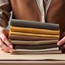 12pcs 8"x35" 1.4mm Thick Soft Felt Fabric Sheet 12 Colors Felt Pack for DIY Craft Sewing Squares Nonwoven Patchwork (Brown)
