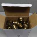 Shimeyao 100 Pieces Bronze Bells 1.5 x 1.57 Inch Vintage Small Bells with Spring Hooks for Craft Wind Chimes Dog Potty Training Doorbell Wedding Decor Craft Making Hanging Favor