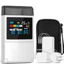 TENS Unit EMS Muscle Stimulator for Pain Relief, 4-in-1 TENS & EMS & Relax & DIY, 4-Channel 60 Modes 30 Intensity with Upgraded Color Screen for Back, Neck, Shoulder, Sciatica (White)