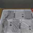 BOLUO White Nightstand with Charging Station, LED Night Stand with 2 Fabric Drawers, Bedside Table with USB Ports and Outlets, Nightstand for Bedroom Modern