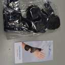 DrFinger Thumb Brace Spica Splint for Right & Left Hand, De Quervain's Tenosynovitis Splint, Breathable Wrist & Thumb Stabilizer, for Trigger Thumb, Arthritis, Tendonitis, Men and Women -Black (L/XL)