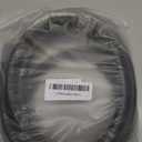 TRIPHIL Kink-free Silicone Shower Head, 118" Extra Long Flexible Handheld Hose Replacement, Anti-Explosion RV Shower Hose with Brass Insert and Nut, Matte Black