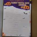 Halloween Party Games 129pcs Halloween Card Games for Adults/Teens Word Scramble Word Search Candy Trivia Card Games for Halloween Birthday Party Activity Classroom Ice Breaker