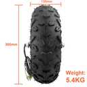 L-faster 24V 36V 48V 350W Wheelbarrow Cart Gear Hub Motor Kit Off Road 14.5 Inch Wheel (24V 350W)