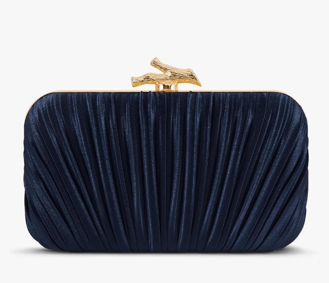 Woven Clutch Purses for Women Dressy, PU Leather Evening Bags Formal with Chain, Trendy Purses and Handbags 2025