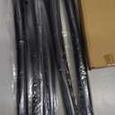 Curtain Rods for Windows 35-47 inch, 5/8 inch Matte Black Curtain Rod with Brackets Adjustable Telescoping for Bedroom Kitchen Study Living Room