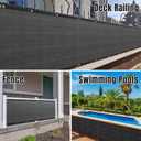Cliselda 3ft x 50ft Privacy Fence Screen, Heavy Duty Fencing Mesh Shade Cover Fencing for Outdoor Yard Wall Garden Backyard, Cable Zip Ties Included (3' x 50', Black)