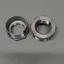 Stainless Steel 1-1/2" Male NPT to 1" Female NPT Reducer Hex Bushing Pipe Fitting Adapter (pack of 2)