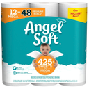 Angel Soft, Toilet Paper, 12 Mega Rolls, 12 Rolls