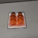 Reusable Soda Can Lids - 6-Pack Spill-Proof, Snap-On Covers for Freshness and Protection, Orange Can Toppers Set of 6