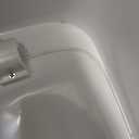 MOPALL Touchless Bathroom Trash Can with Lid, 3 Gallon / 12L Slim Motion Sensor Garbage Bin, Automatic Waste Basket for Bedroom, Office & Narrow Spaces, White & Gold