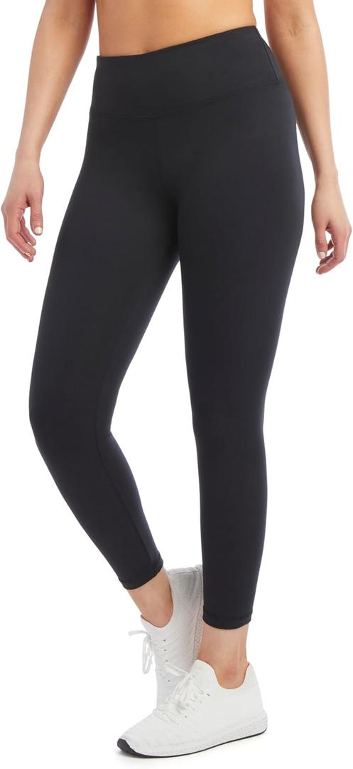 Jockey Womens High Waist Interlock Leggings (Medium, Deep Black)