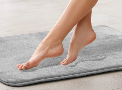 Bath Mat Non Slip Absorbent Super Cozy Velvet Bathroom Rug Carpet 24*20