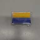 3 x Ukraine Flag Sticker Emblem Ukrainian Decal Car Chrome Flags, 2 Pack, 3 x 2 inches