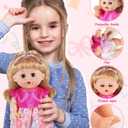 GAGAKU Baby Doll with Hair, 12" Baby Dolls for Girls 3 4 5 6 Years Old, Baby Doll for Toddlers Kids, 12 Inch Baby Dolls with Accessories