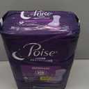 Poise Overnight Incontinence & Postpartum Pads for Bladder Leaks, 8 Drop Extra Coverage, 36 Count (Long)